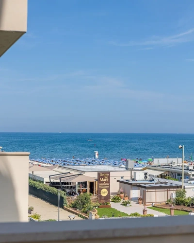 Deluxe Double room with balcony and with sea view