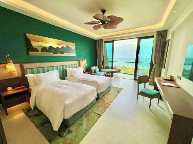 Standard Twin room with balcony and with ocean view