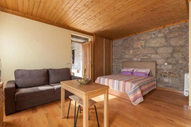 Studio with balcony and with view