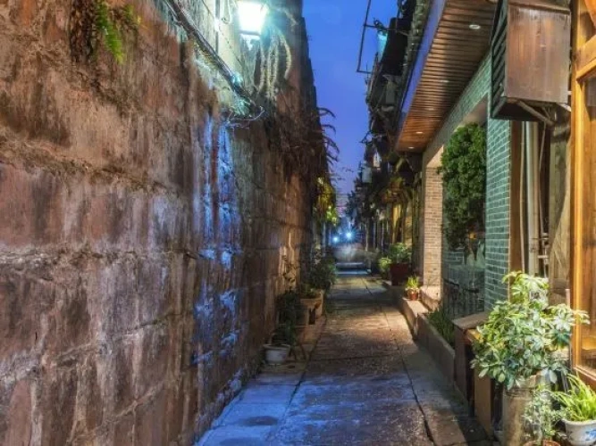 Outside