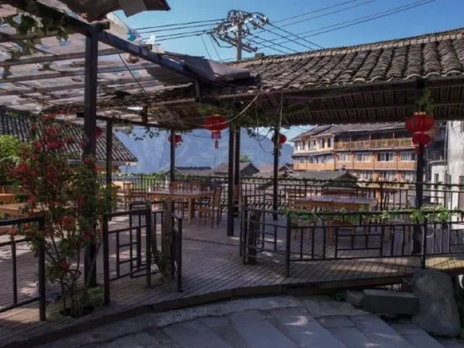 Outside