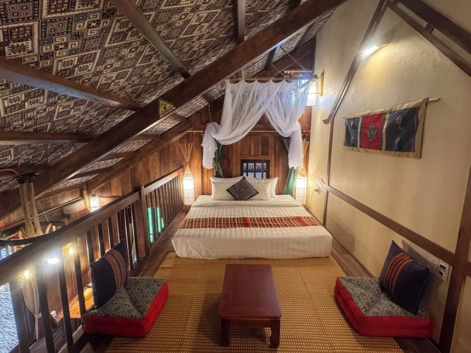2 Bedrooms Deluxe Quadruple room with mountain view