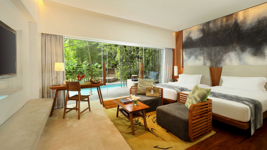 Impressive Lagoon Pool Twin Suite
