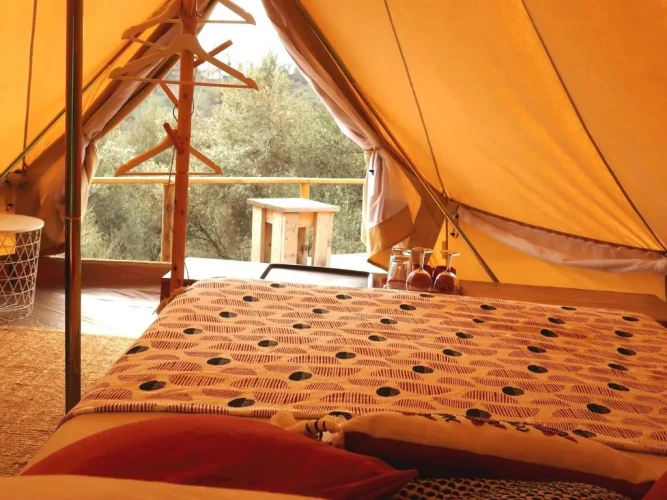 Tent with sea view