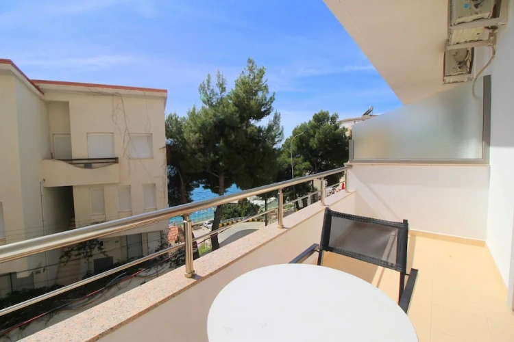Standard Quadruple room with balcony and with sea view