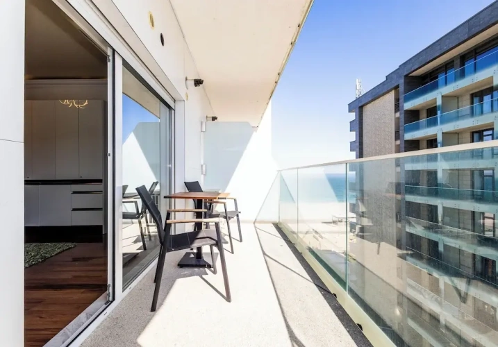 Studio with balcony