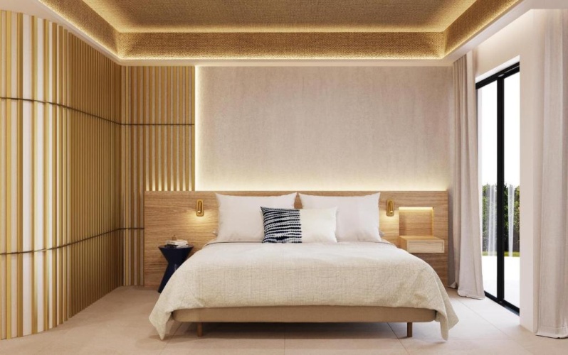 Double room with partial sea view