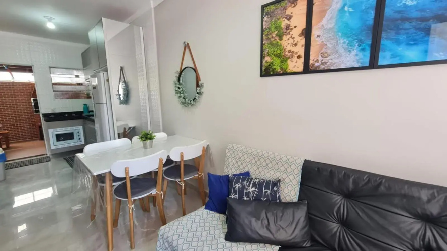 Apartamento Ubatuba com área gourmet