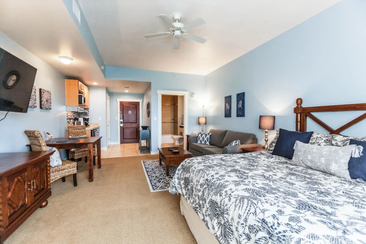 Updated Studio W/ Rooftop Pool Studio Bedroom Condo