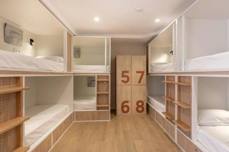 Bed in Dorm (some rooms do not have a window)