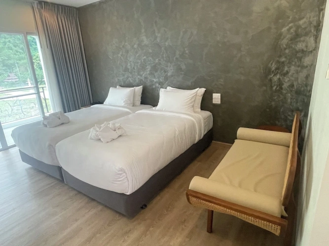 Deluxe Twin room with balcony and with mountain view