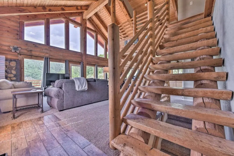 Spacious Hilltop Cabin w/ Deck & Scenic Views!