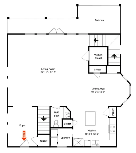 5 Bedrooms Cottage with balcony