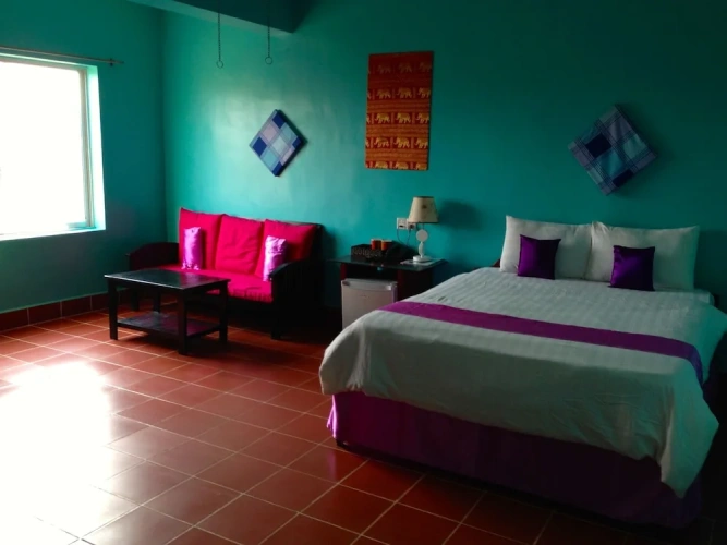 Standard Quadruple room with balcony and with view