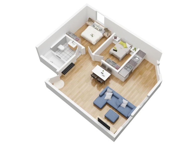 2 Bedrooms Apartment