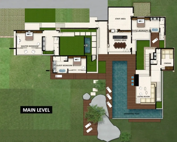 3 Bedrooms Villa with sea view