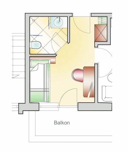 Standard Single room with balcony