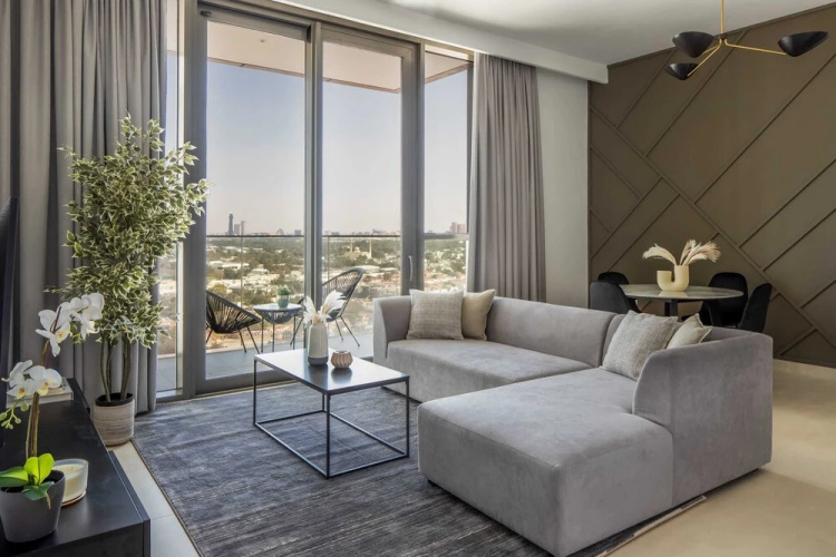 Silkhaus Elegant Pad With Balcony Pool Gym