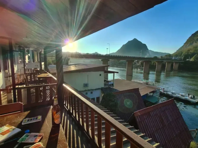 Comfort Triple room with balcony and with river view
