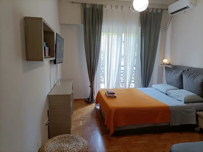 Studio with balcony