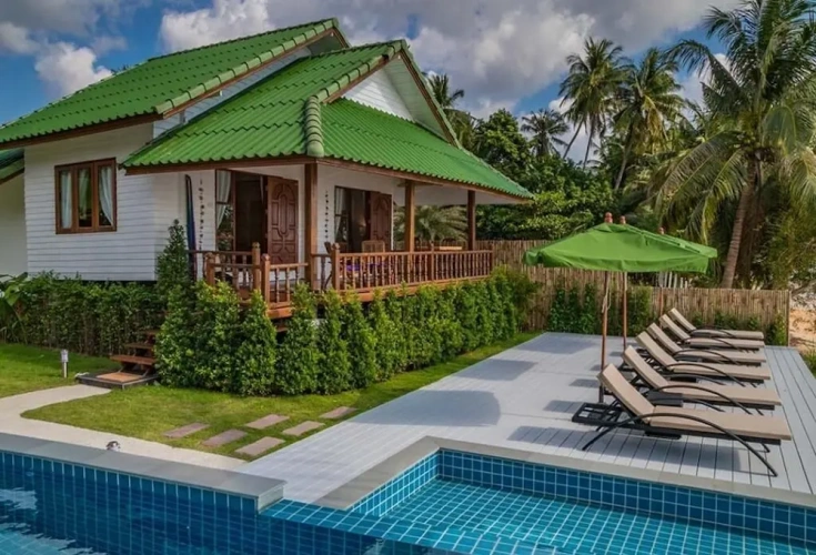 Double Villa with balcony and beachfront