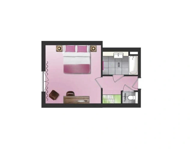Standard Double room with lake view