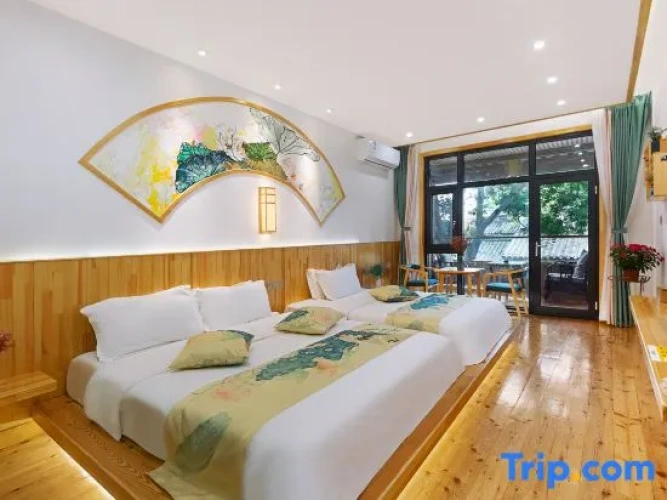 Standard Family room with balcony and with street view