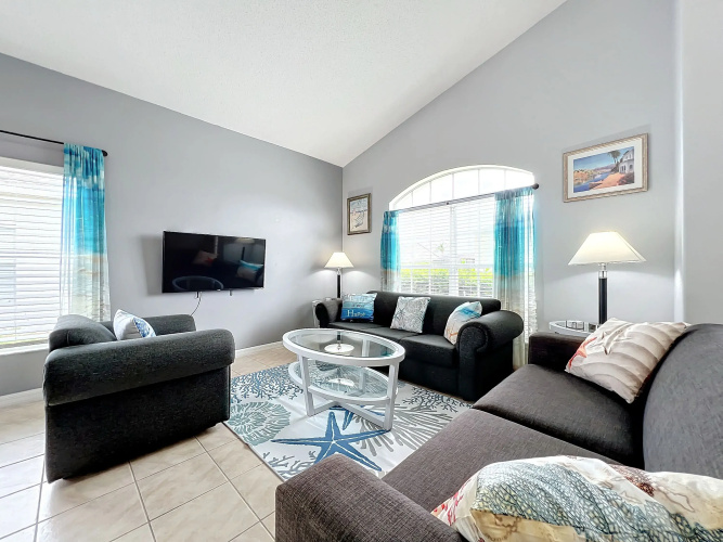 Beach Theme Vacation Pool Spa Home Mins to Disney