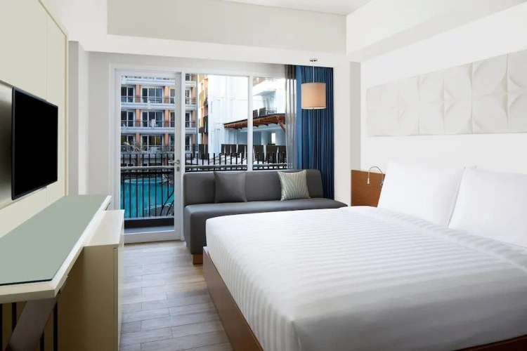 Standard Double room with balcony and with pool view
