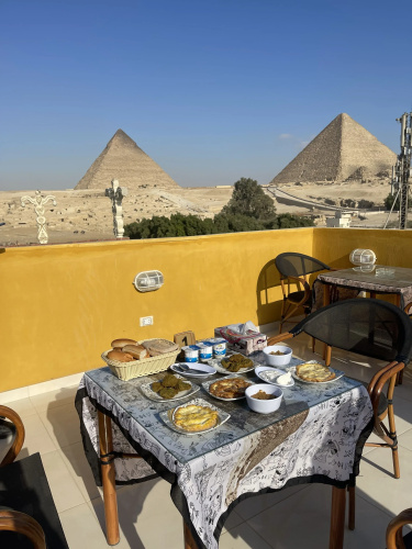 The pyramids plateau view