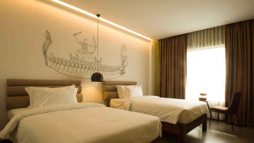 Deluxe Twin room with city view
