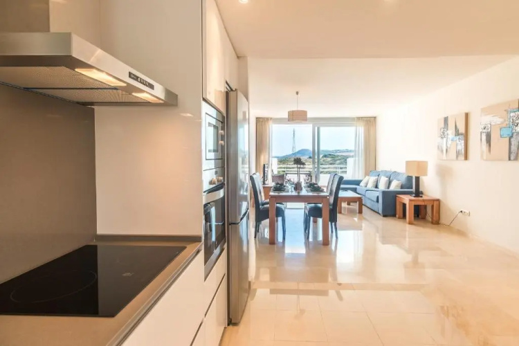 2214-Modern apt with private beach