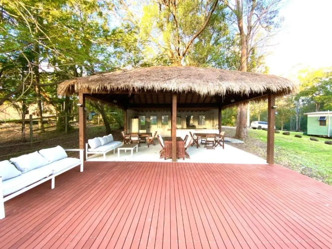 Outside