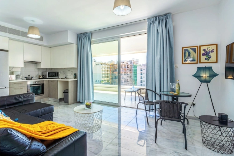 Double Apartment with balcony and with sea view