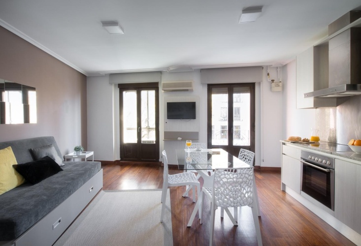 Studio with balcony