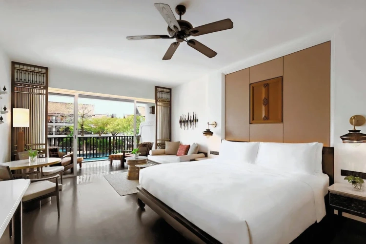 Deluxe Lagoon Double room with balcony and with pool view