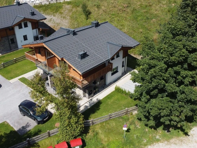 Chalet with balcony