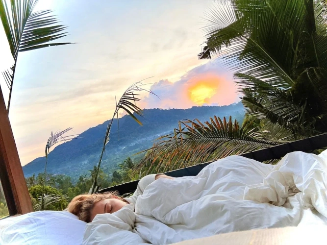 2 Bedrooms Family Bungalow with balcony and with mountain view