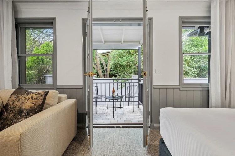 Studio with balcony