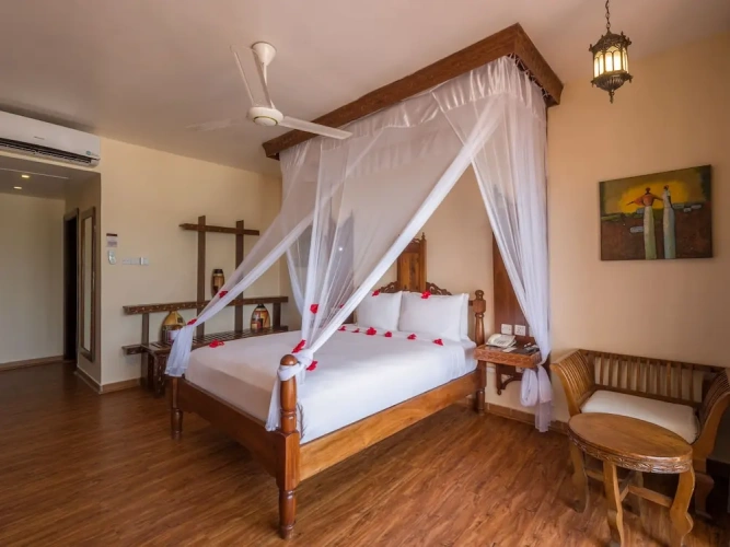 Double room with balcony and with garden view
