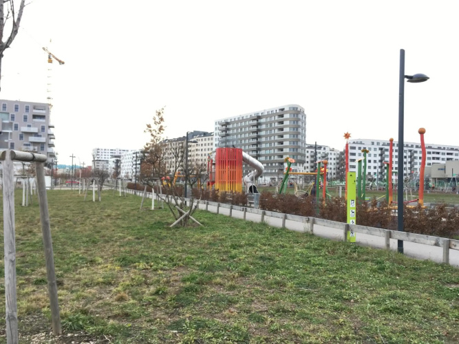 White Vintage Park View Apartment