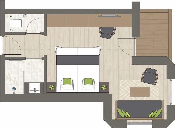 Standard Single room with balcony
