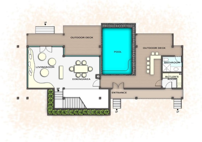Villa beachfront