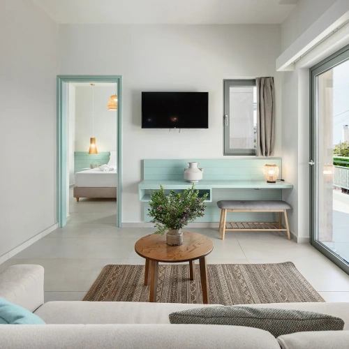Apartment with balcony and with partial sea view