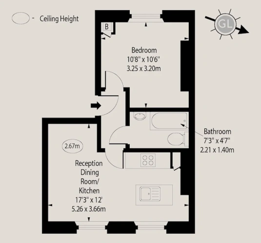 Double Apartment with city view