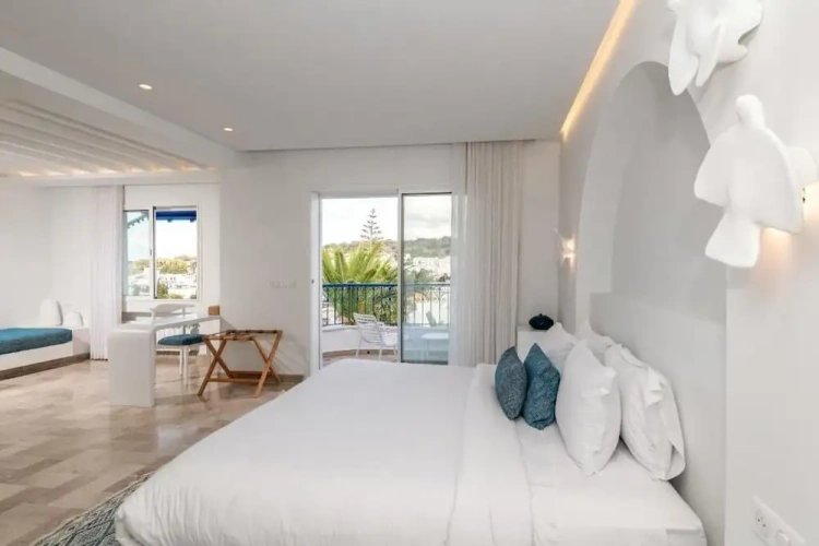Deluxe Double room with balcony and with land view