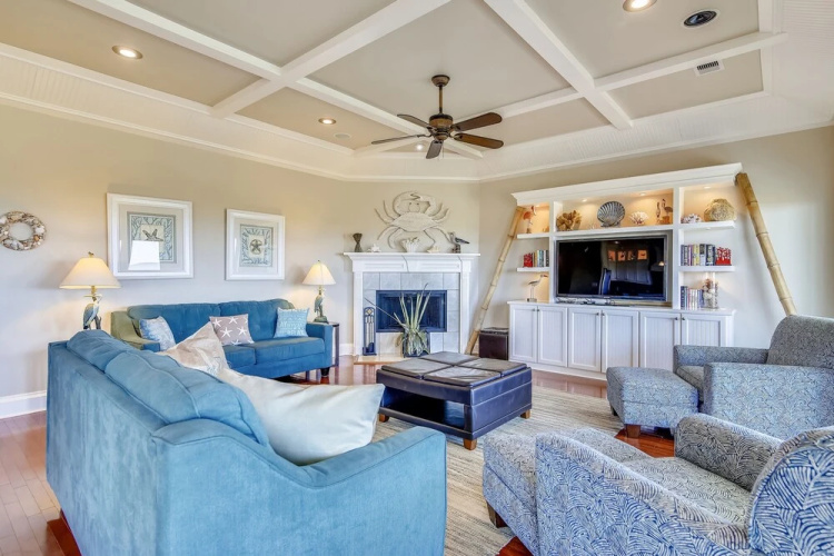 Beachfront Flamingo by RedAwning