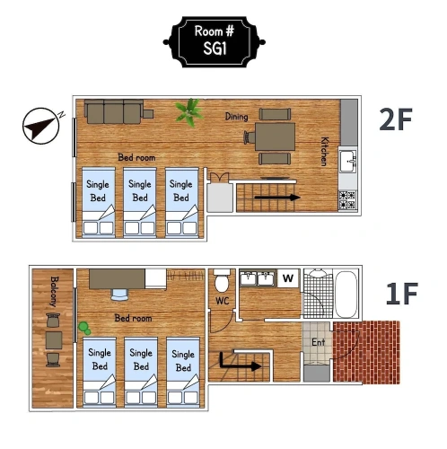 2 Bedrooms Apartment