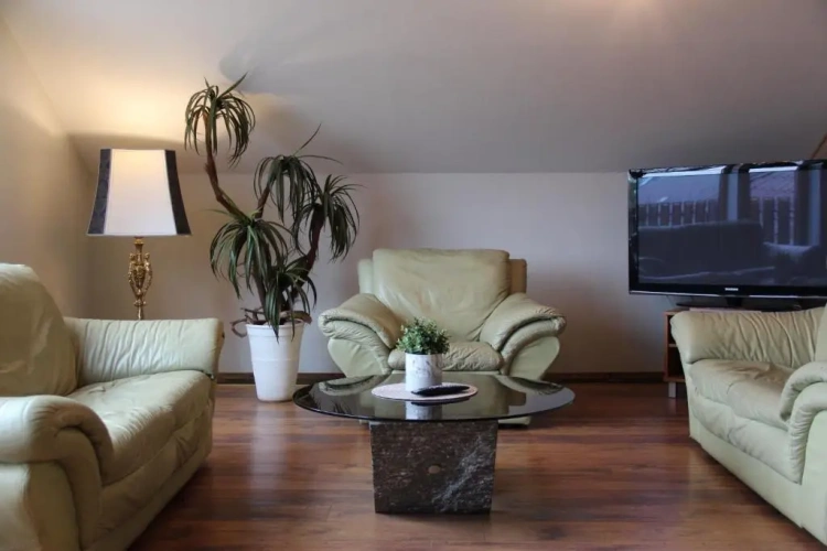 Apartment with balcony and with garden view