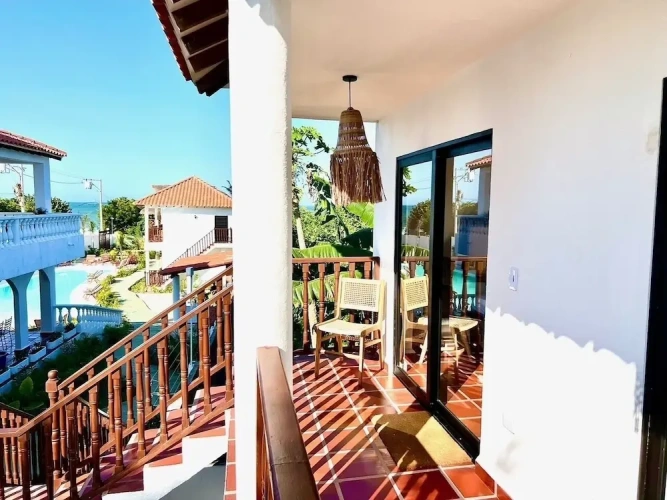 Deluxe Double room with balcony and with sea view